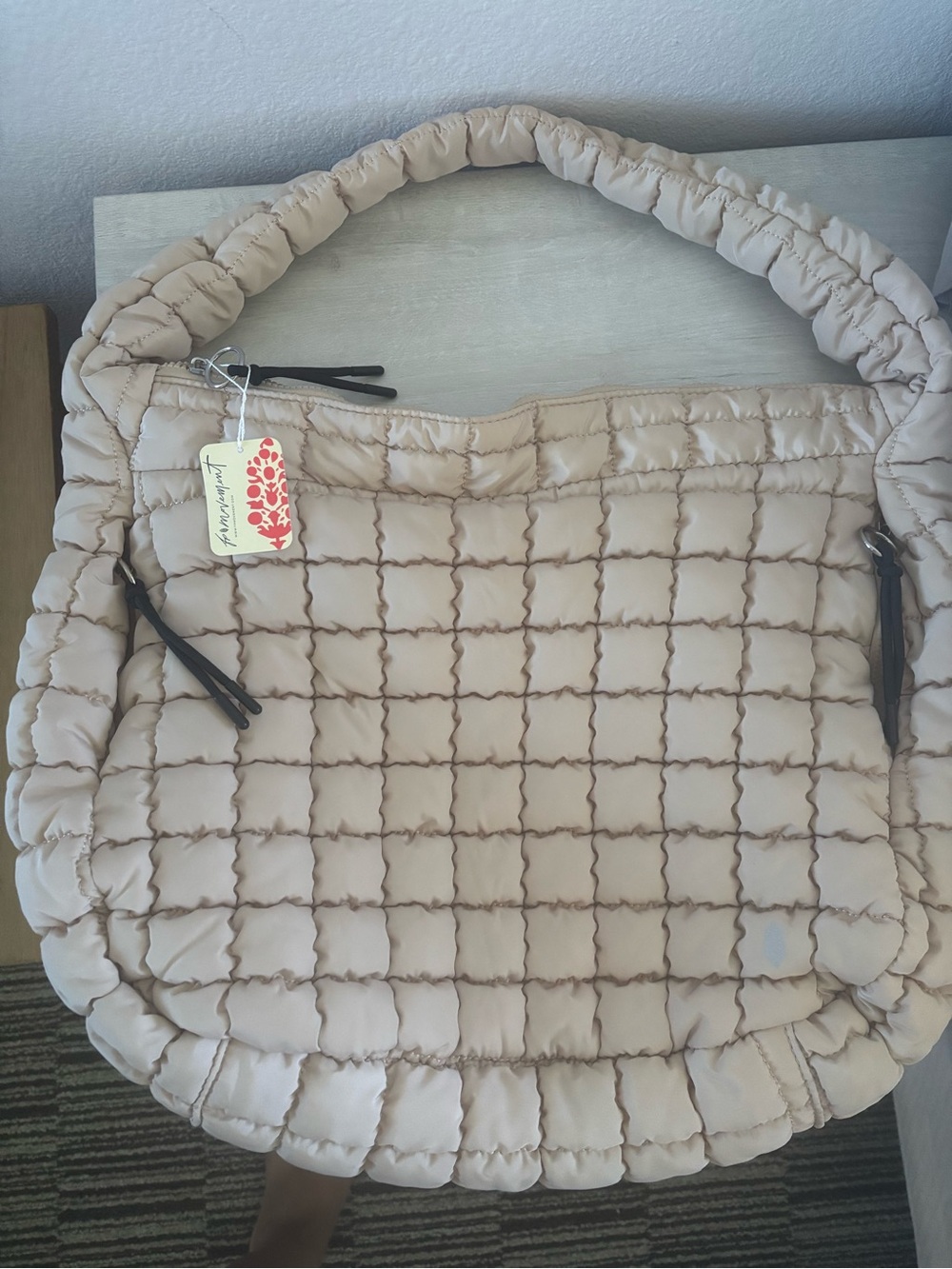 Free people moment Quilted carryall bag